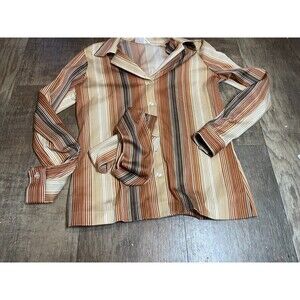 KORET of California Button Up Top Womens with Belt 32" Chest Sleep PJ Robe